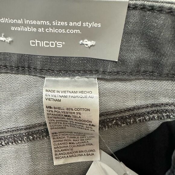 Chico’s SO SLIMMING GIRLFRIEND JEAN BASIC Straight Size 3,5(18-XL) - Picture 9 of 9